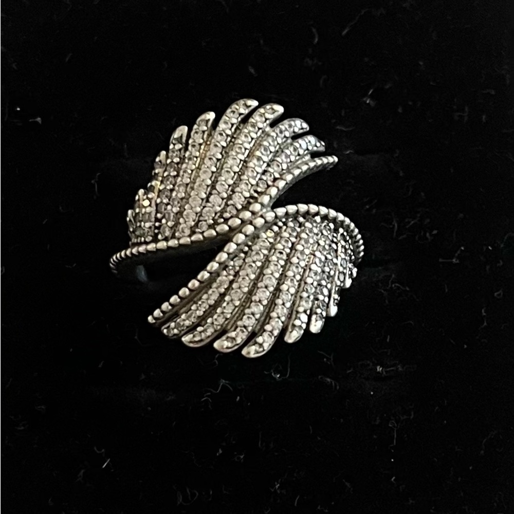 PANDORA Majestic Feathers, Clear CZ Ring size 52 (US6)
